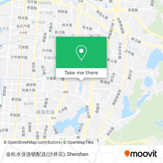 金松水业连锁配送(沙井店) map