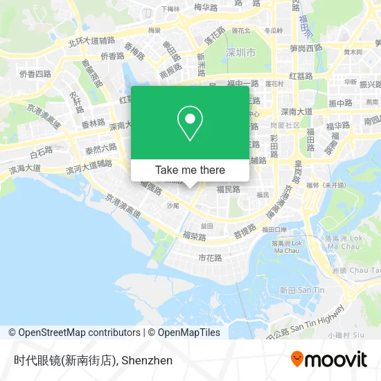 时代眼镜(新南街店) map