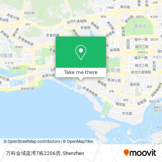 万科金域蓝湾7栋2206房 map
