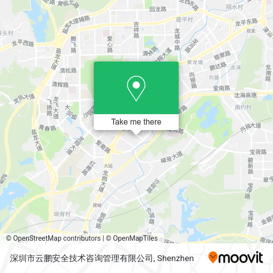 深圳市云鹏安全技术咨询管理有限公司 map
