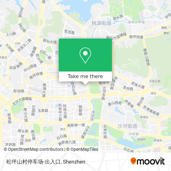 松坪山村停车场-出入口 map