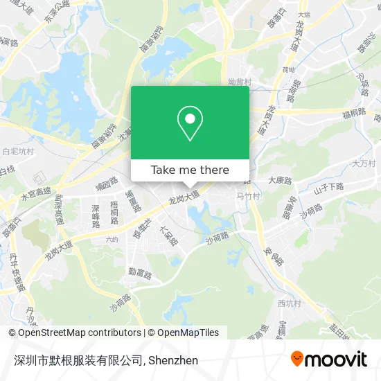 深圳市默根服装有限公司 map