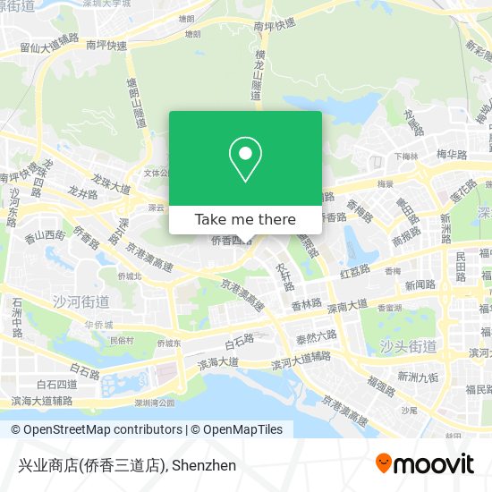 兴业商店(侨香三道店) map