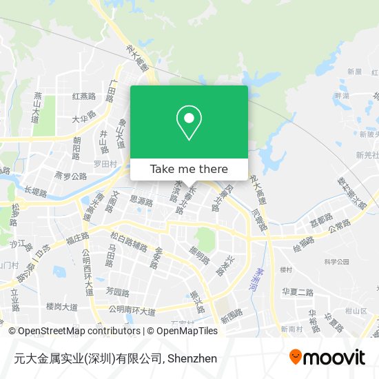 元大金属实业(深圳)有限公司 map