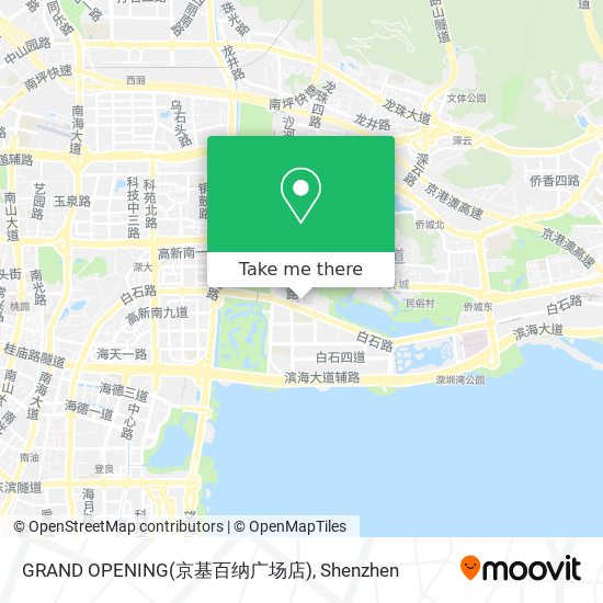 GRAND OPENING(京基百纳广场店) map