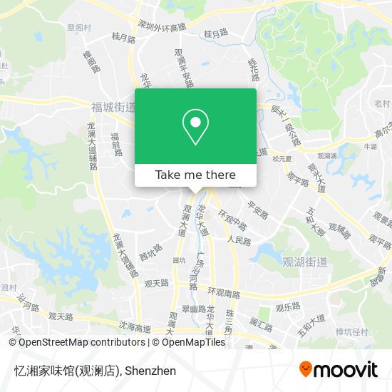 忆湘家味馆(观澜店) map