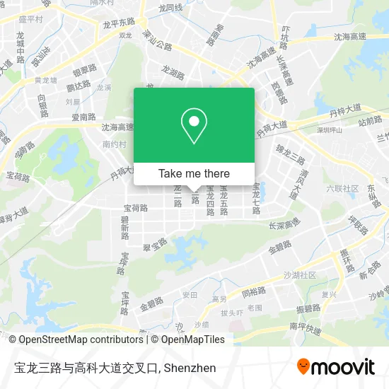 宝龙三路与高科大道交叉口 map