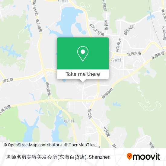名师名剪美容美发会所(东海百货店) map