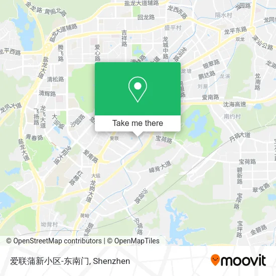 爱联蒲新小区-东南门 map