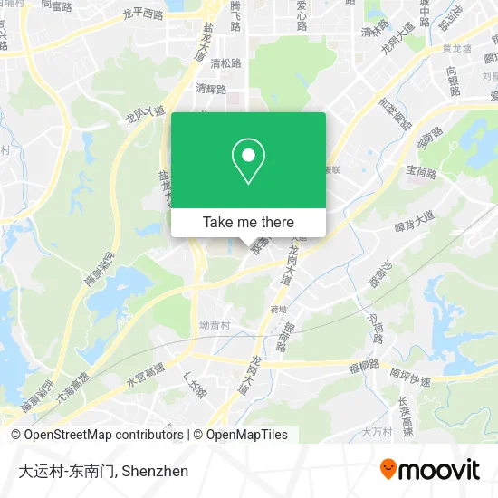 大运村-东南门 map