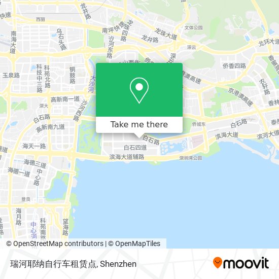 瑞河耶纳自行车租赁点 map