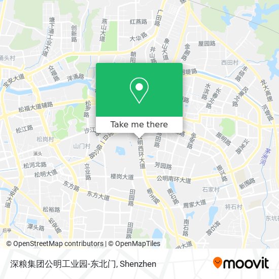 深粮集团公明工业园-东北门 map