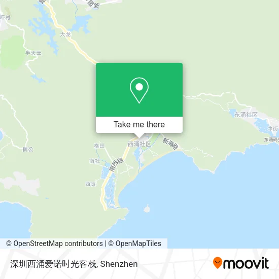 深圳西涌爱诺时光客栈 map
