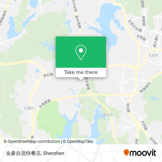 金豪自选快餐店 map