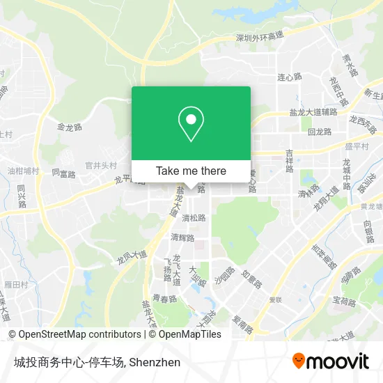 城投商务中心-停车场 map