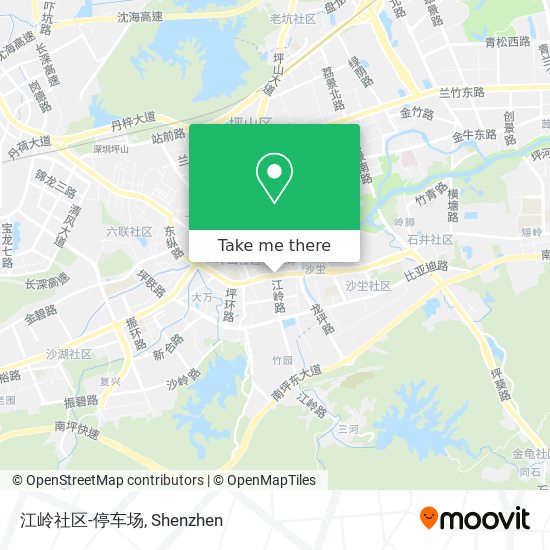 江岭社区-停车场 map