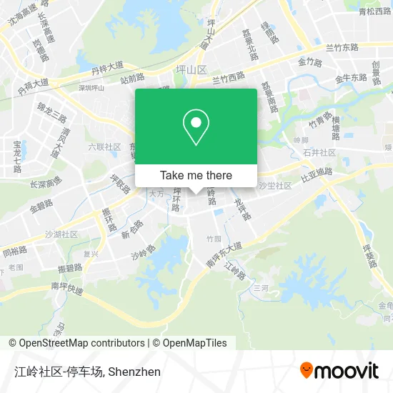 江岭社区-停车场 map