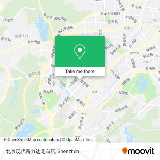 北京现代新力达龙岗店 map