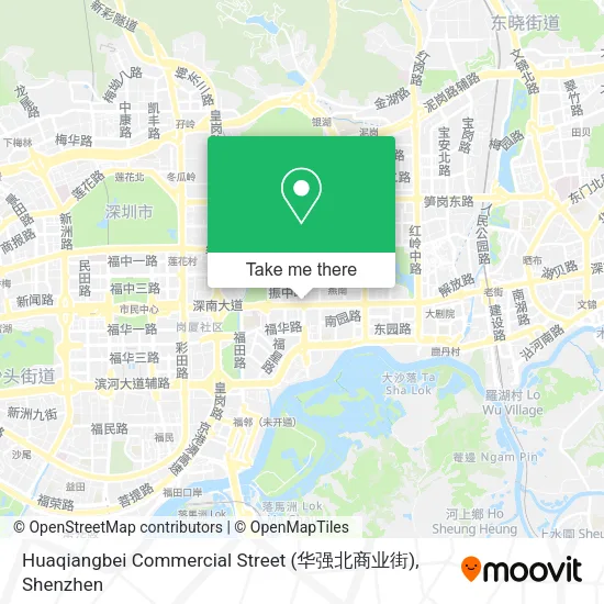 Huaqiangbei Commercial Street (华强北商业街) map