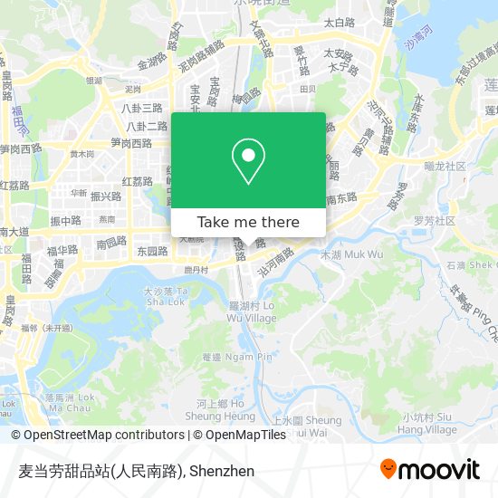 麦当劳甜品站(人民南路) map