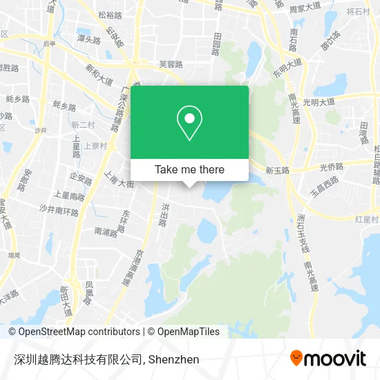 深圳越腾达科技有限公司 map
