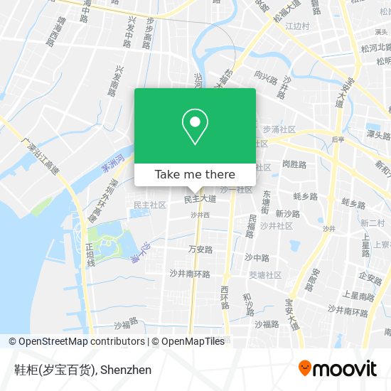 鞋柜(岁宝百货) map