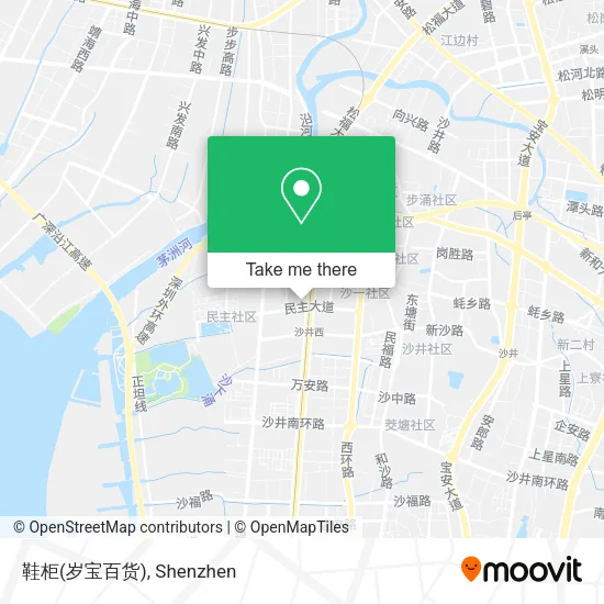 鞋柜(岁宝百货) map