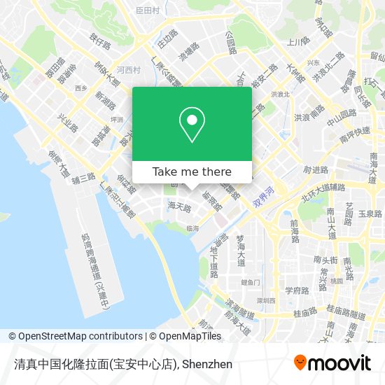 清真中国化隆拉面(宝安中心店) map