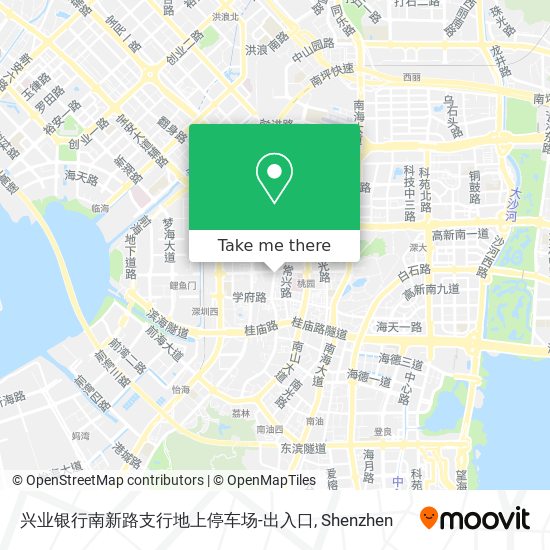 兴业银行南新路支行地上停车场-出入口 map