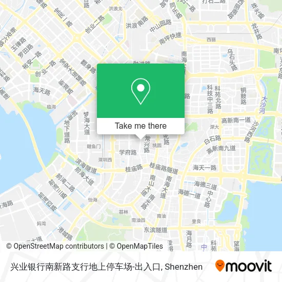 兴业银行南新路支行地上停车场-出入口 map