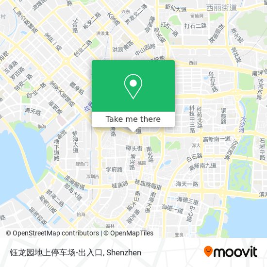 钰龙园地上停车场-出入口 map