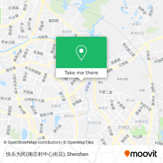 快乐为民(南庄村中心街店) map