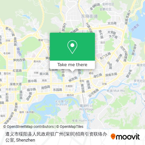 遵义市绥阳县人民政府驻广州(深圳)招商引资联络办公室 map