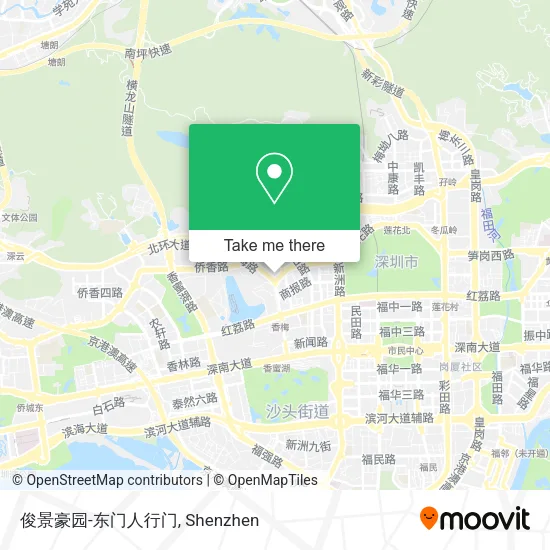 俊景豪园-东门人行门 map