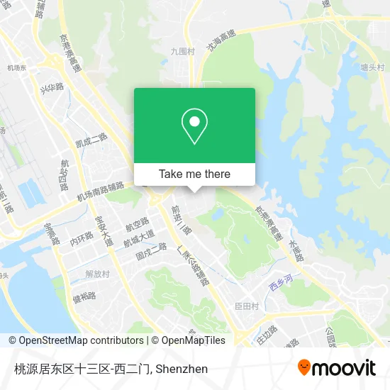 桃源居东区十三区-西二门 map