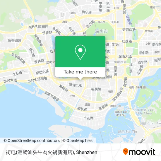 街电(潮腾汕头牛肉火锅新洲店) map