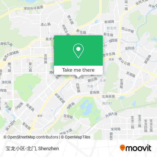 宝龙小区-北门 map