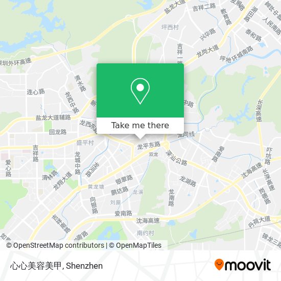心心美容美甲 map