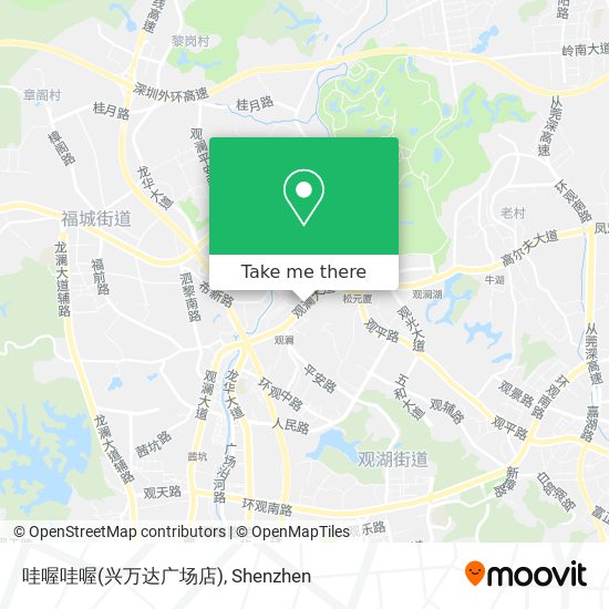 哇喔哇喔(兴万达广场店) map