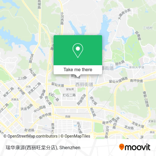 瑞华康源(西丽旺棠分店) map