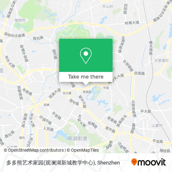 多多熊艺术家园(观澜湖新城教学中心) map