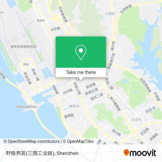 野狼男装(三围工业路) map