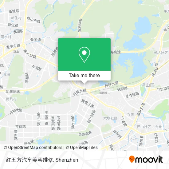 红五方汽车美容维修 map
