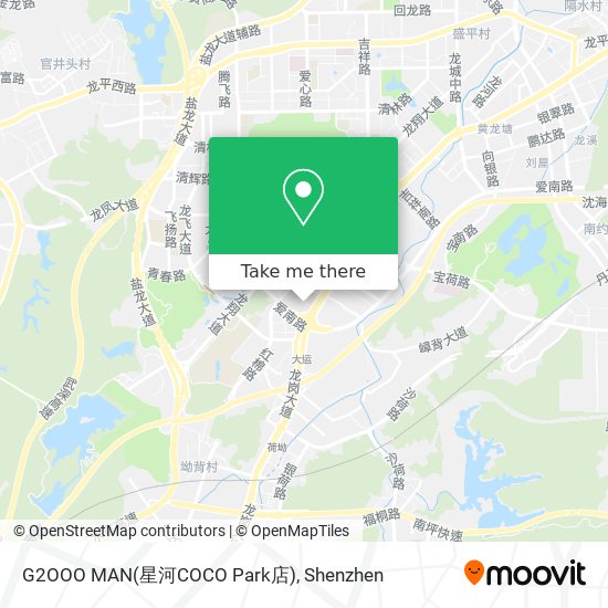 G2OOO MAN(星河COCO Park店) map