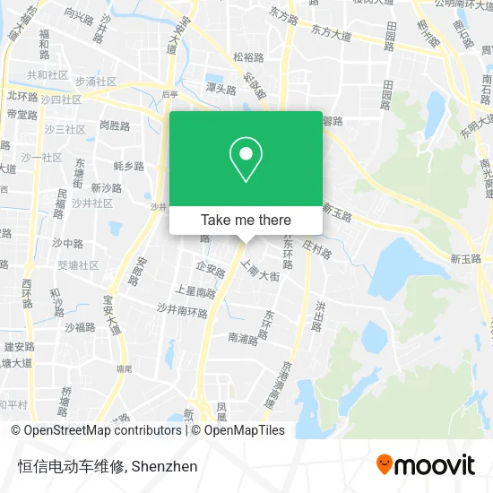 恒信电动车维修 map