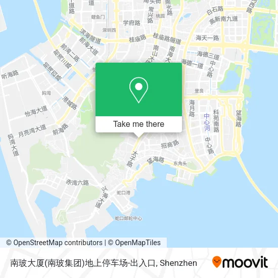 南玻大厦(南玻集团)地上停车场-出入口 map