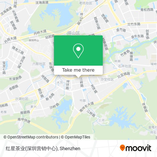 红星茶业(深圳营销中心) map