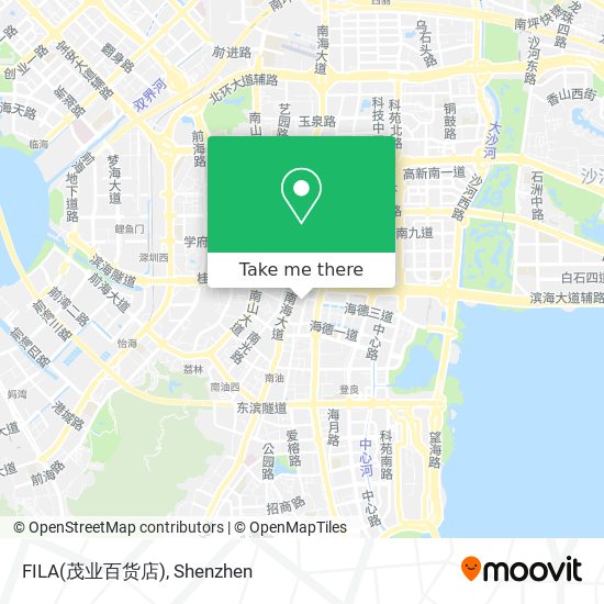 FILA(茂业百货店) map