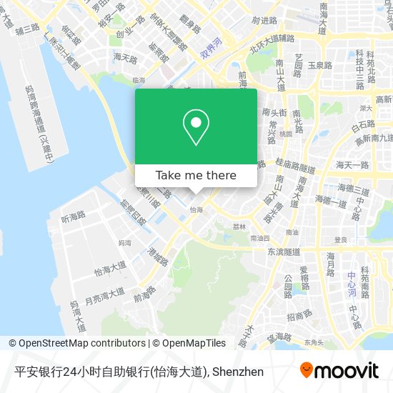 平安银行24小时自助银行(怡海大道) map