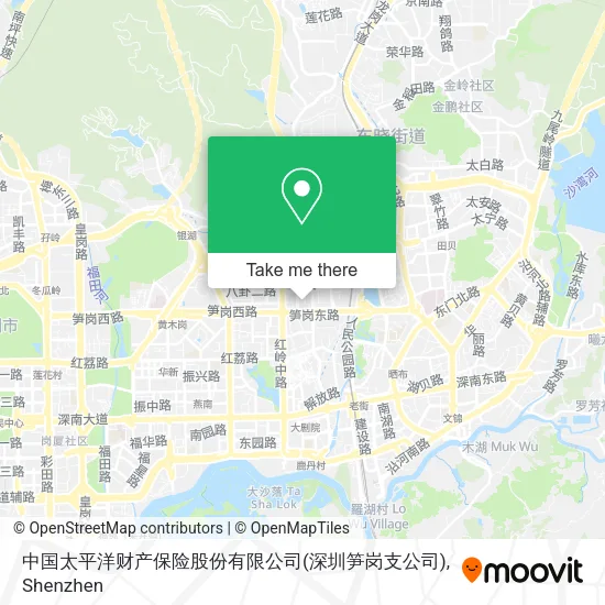 中国太平洋财产保险股份有限公司(深圳笋岗支公司) map